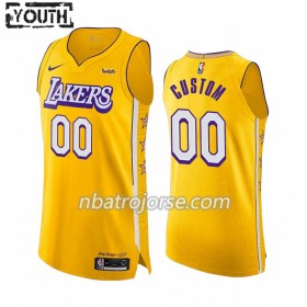 Barn Los Angeles Lakers Tröja Skräddarsydda 2019-20 Nike City Edition Swingman